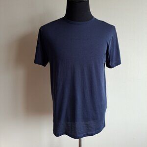 NEW Stenstroms Navy Blue Crew Neck 100% Cotton Men's T-shirt Size M